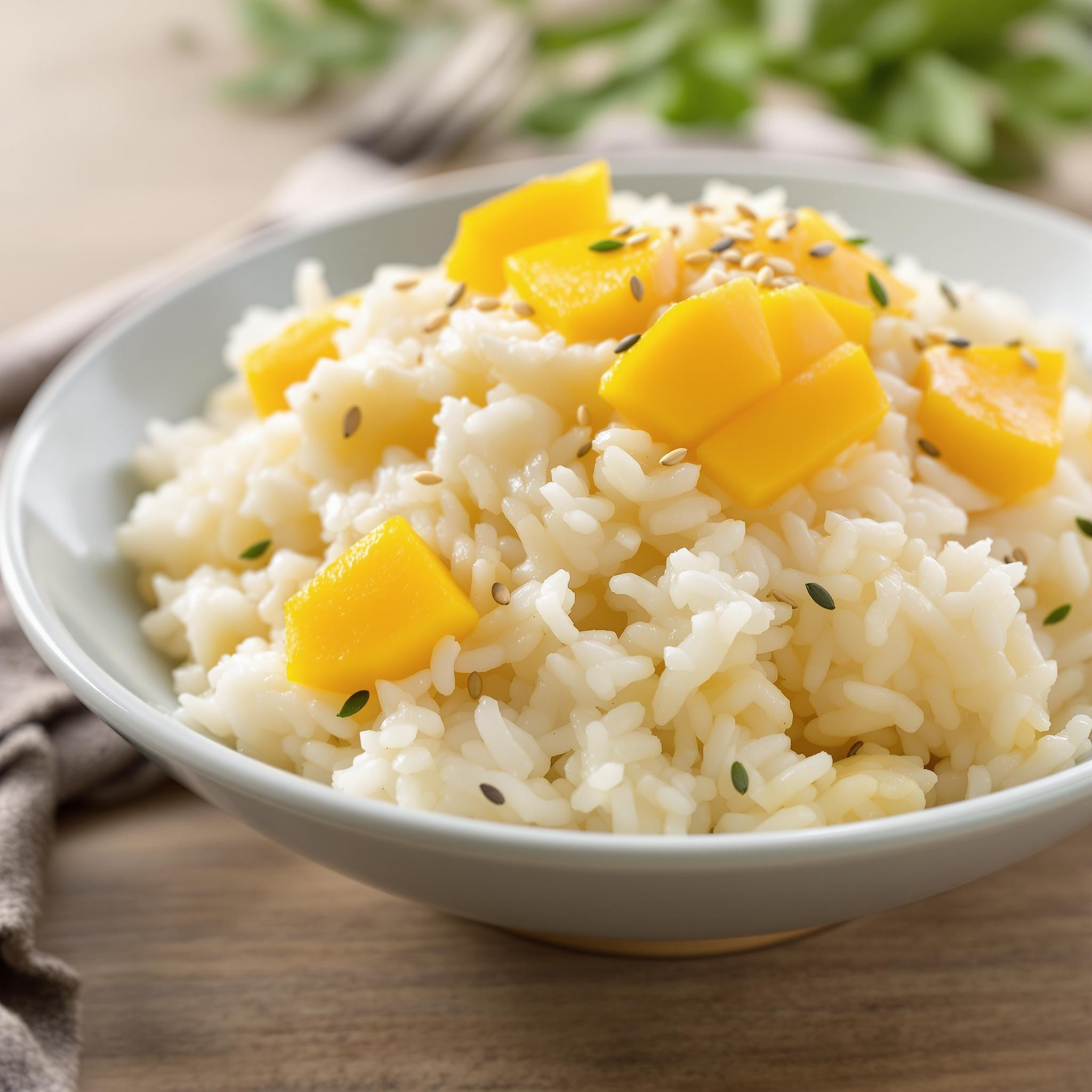 Mango Coconut Sticky Rice (Khao Niew Mamuang)